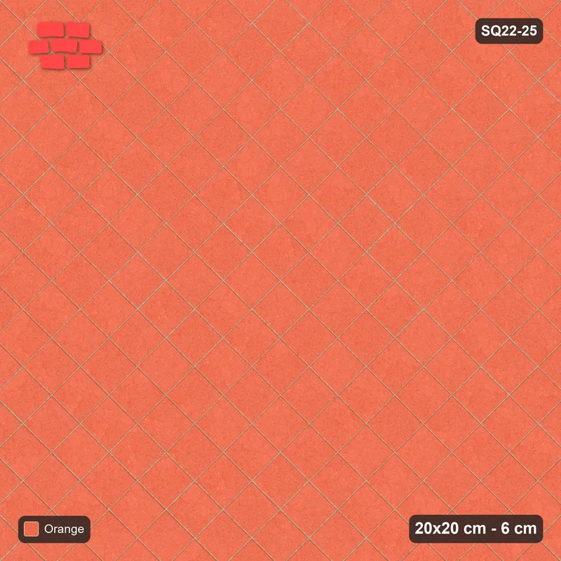 Interlock (Pasco) 20x20 cm · SQ22-25 · Diagonal Stack Wide Field · Top view