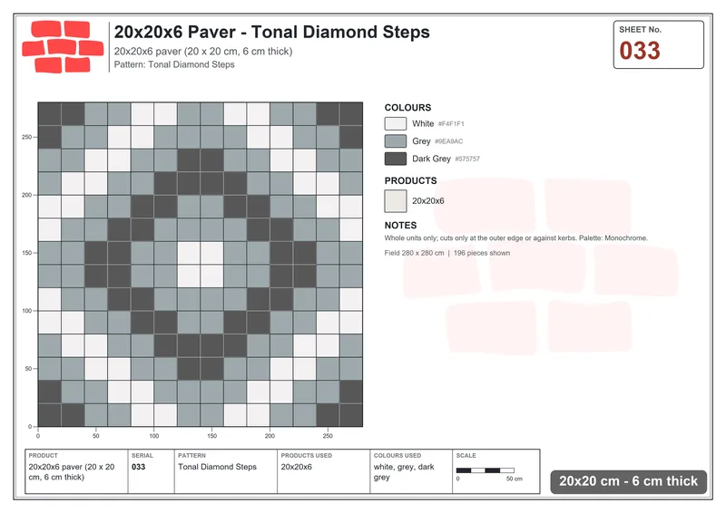 Interlock (Pasco) · 20x20x6 · SQ22-33