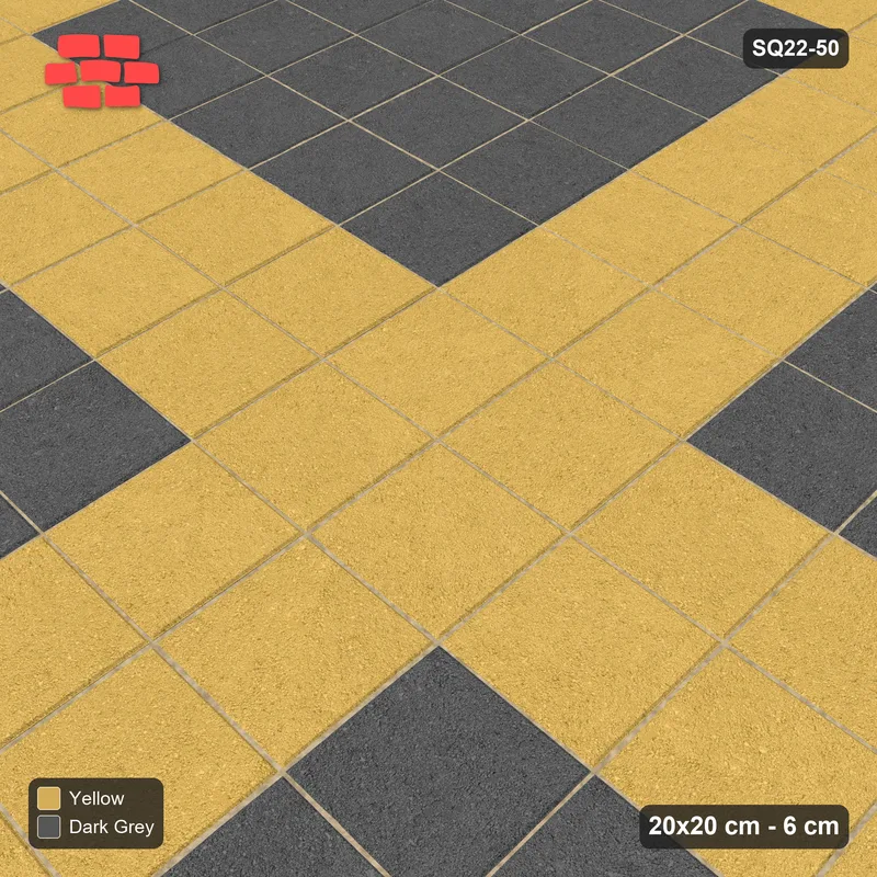 Interlock (Pasco) 20x20 cm · SQ22-50 · Tactile Crosshair Guide · Side view