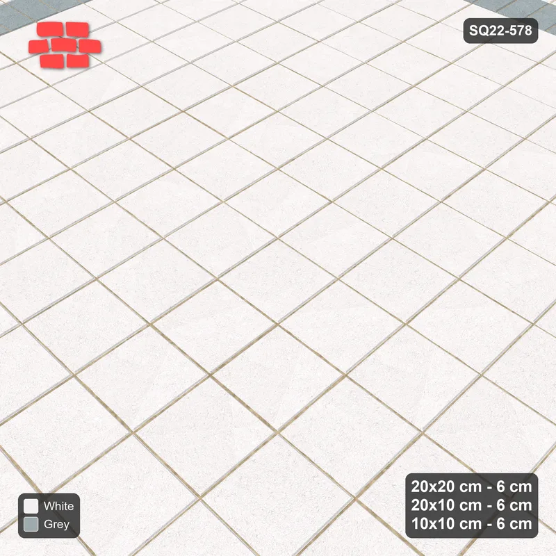 Interlock (Pasco) 20x20 cm · SQ22-578 · Rug, 15x15 Field, Soldier + Bead Borders, Plain · Side view