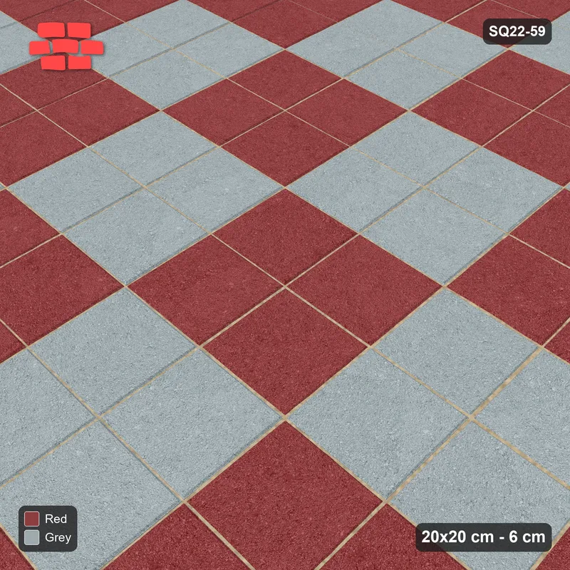 Interlock (Pasco) 20x20 cm · SQ22-59 · Block Checker 2x2 · Side view