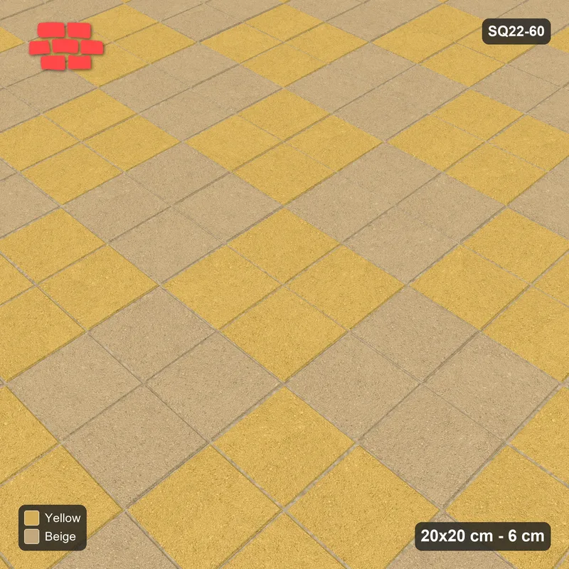 Interlock (Pasco) 20x20 cm · SQ22-60 · Block Checker 2x2 · Side view