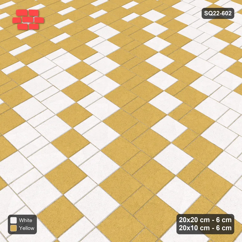 Interlock (Pasco) 20x20 cm · SQ22-602 · Ombre Square Pair Step, Horizontal Course Gradient, Mirrored · Side view