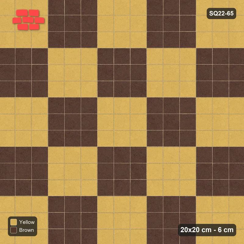 Interlock (Pasco) 20x20 cm · SQ22-65 · Block Checker 3x3 · Top view