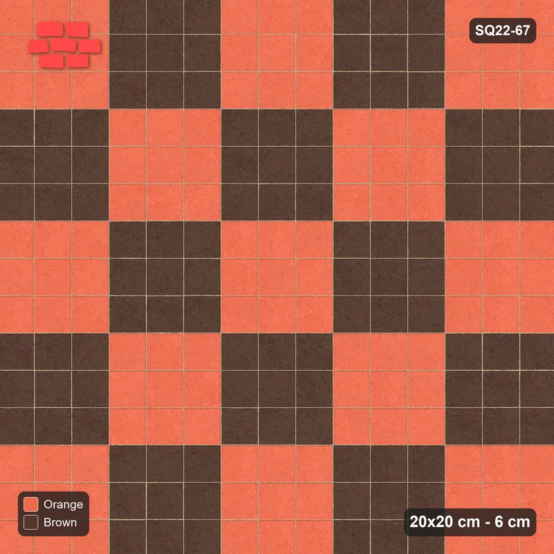 Interlock (Pasco) 20x20 cm · SQ22-67 · Block Checker 3x3 · Top view