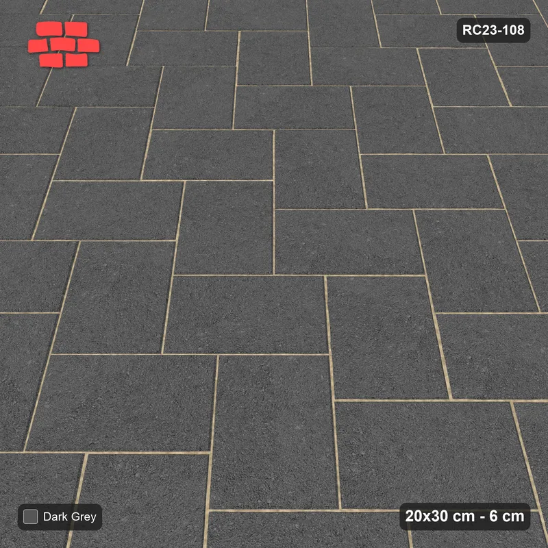 Interlock (Pasco) 20x30 cm · RC23-108 · Stepped Chevron (3:2) · Side view