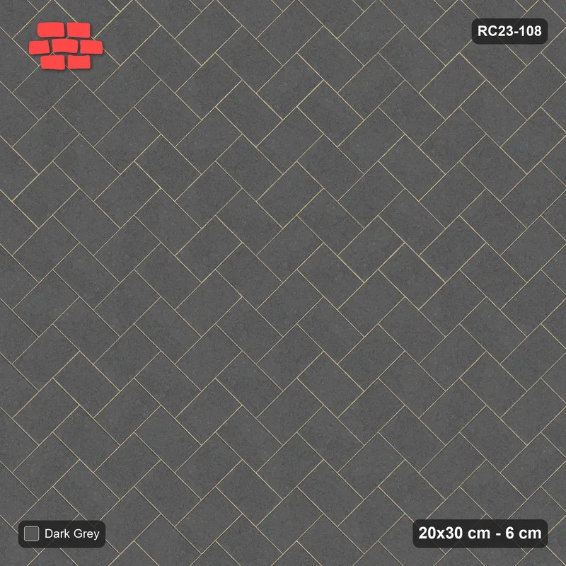 Interlock (Pasco) 20x30 cm · RC23-108 · Stepped Chevron (3:2) · Top view
