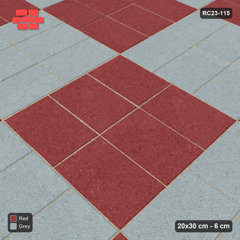 Interlock (Pasco) 20x30 cm · RC23-115 · Basketweave, Chequer Blocks · Side view