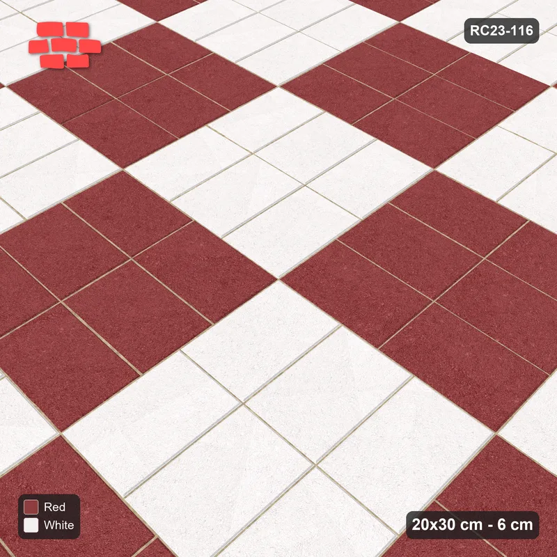 Interlock (Pasco) 20x30 cm · RC23-116 · Basketweave, Chequer Blocks · Side view