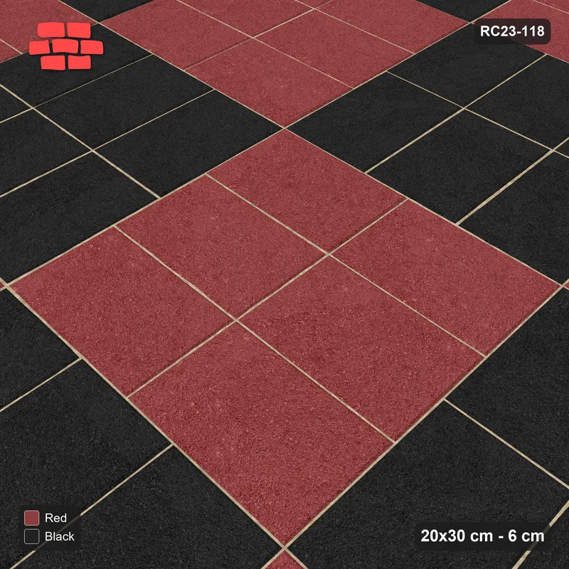 Interlock (Pasco) 20x30 cm · RC23-118 · Basketweave, Chequer Blocks · Side view