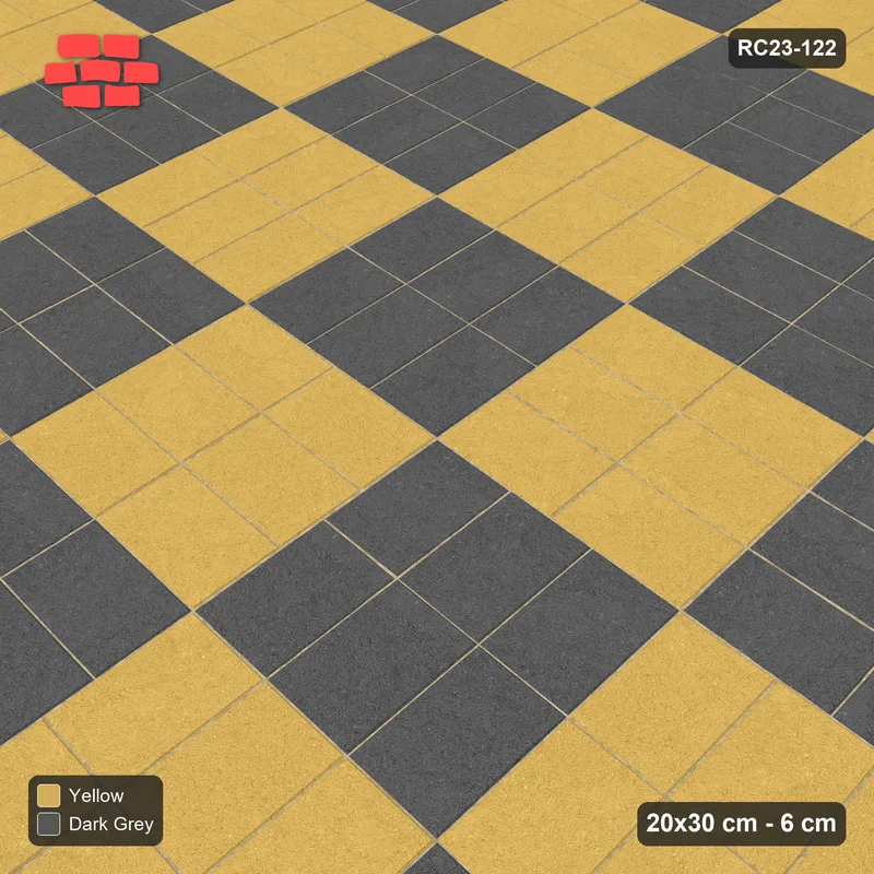 Interlock (Pasco) 20x30 cm · RC23-122 · Double Basketweave, Chequer Groups · Side view