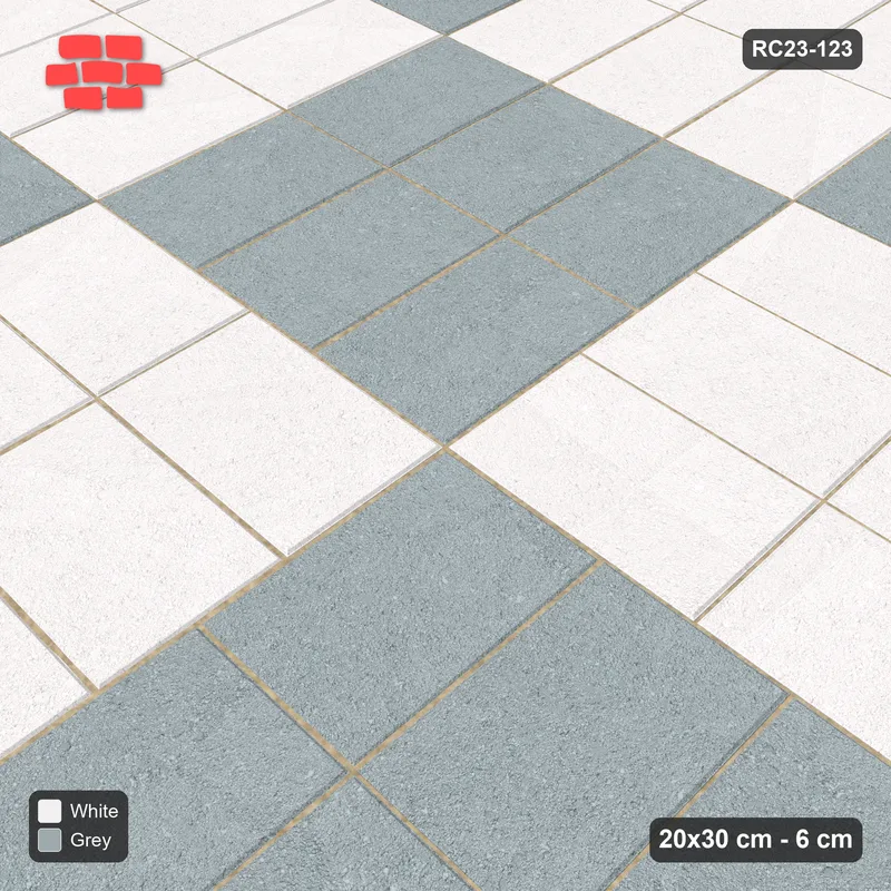Interlock (Pasco) 20x30 cm · RC23-123 · Double Basketweave, Chequer Groups · Side view