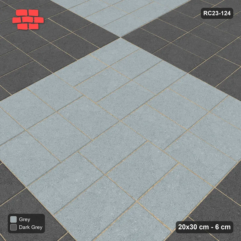 Interlock (Pasco) 20x30 cm · RC23-124 · Basketweave, Large Chequer · Side view