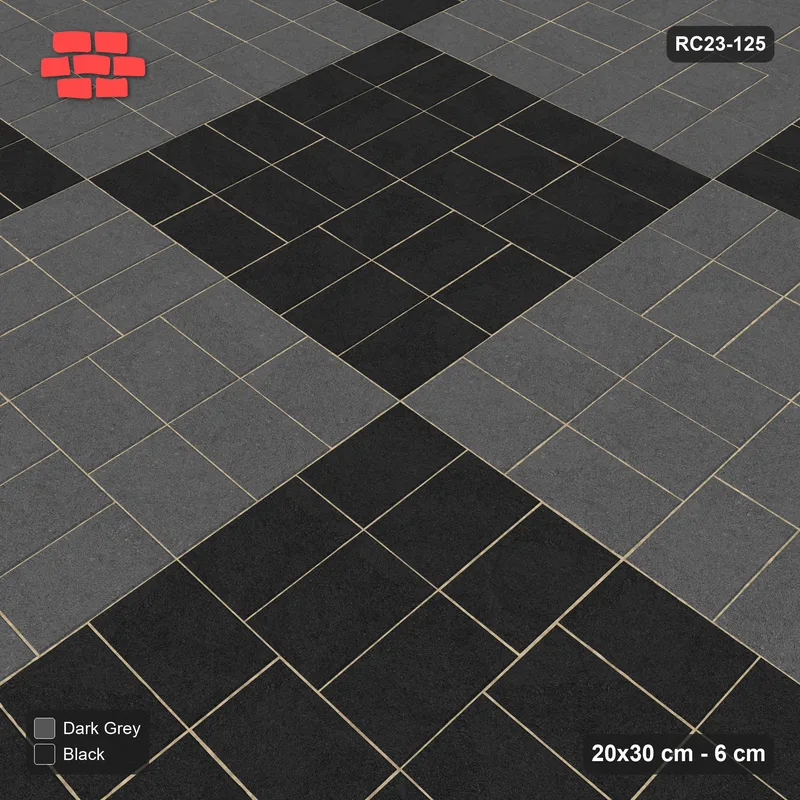 Interlock (Pasco) 20x30 cm · RC23-125 · Basketweave, Large Chequer · Side view