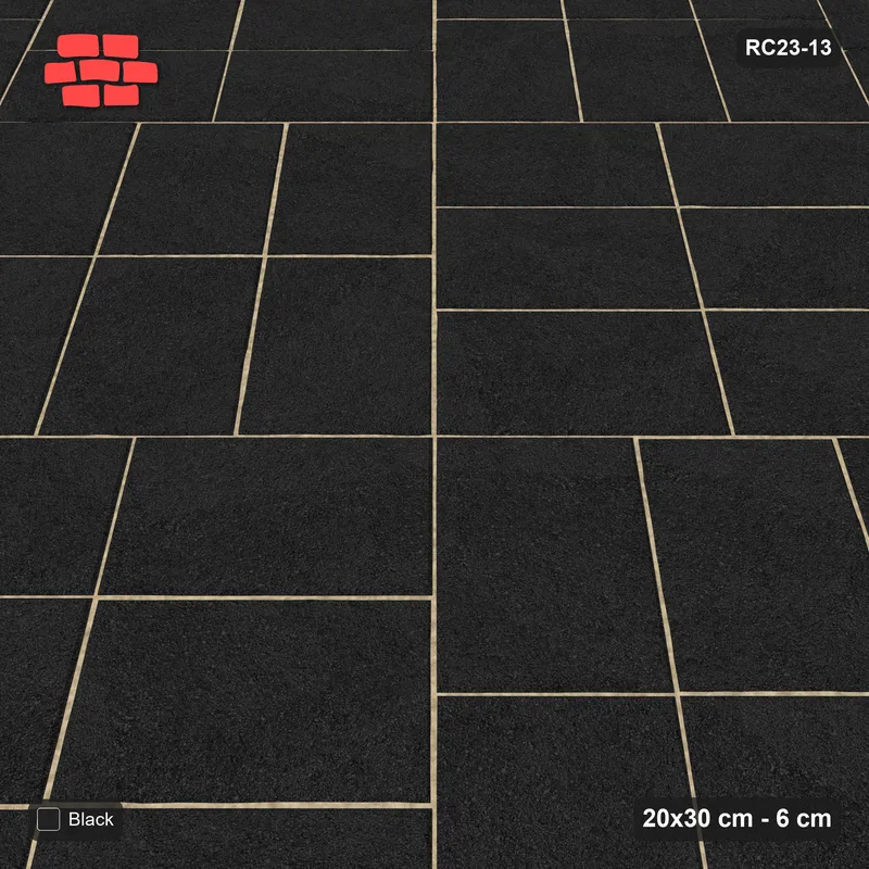 Interlock (Pasco) 20x30 cm · RC23-13 · Diagonal Parquet 45 degrees · Side view