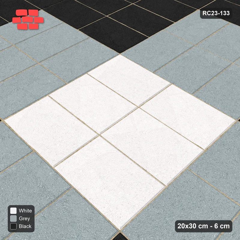 Interlock (Pasco) 20x30 cm · RC23-133 · Basketweave, Diamond Medallion · Side view
