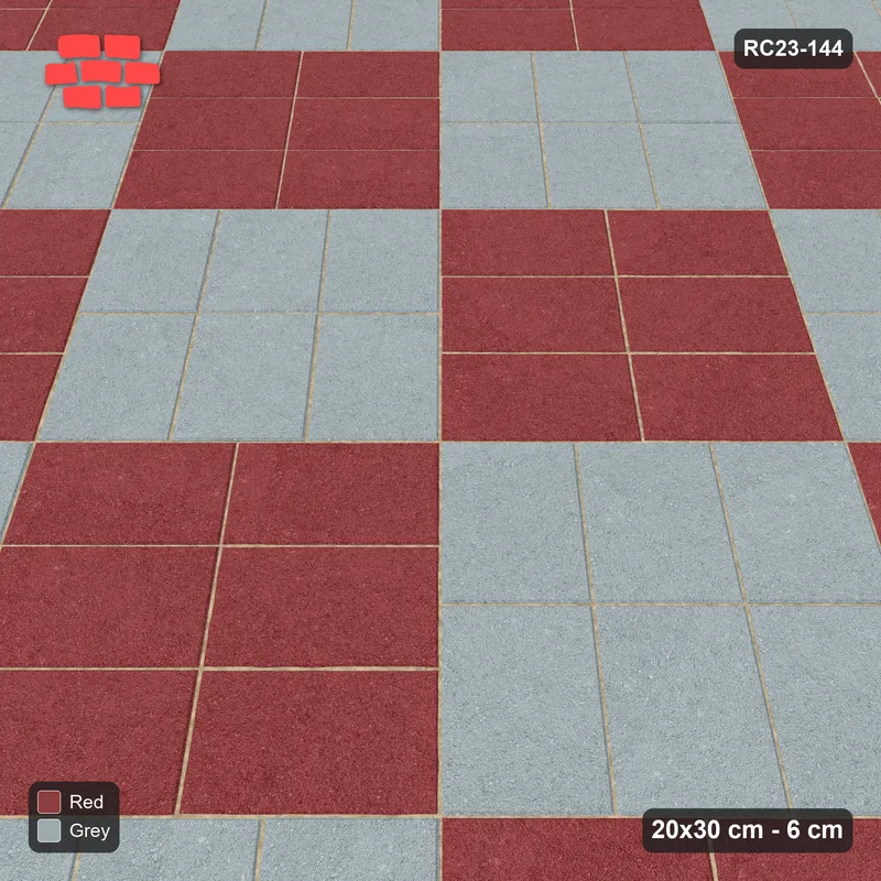Interlock (Pasco) 20x30 cm · RC23-144 · Diagonal Parquet, Chequer · Side view
