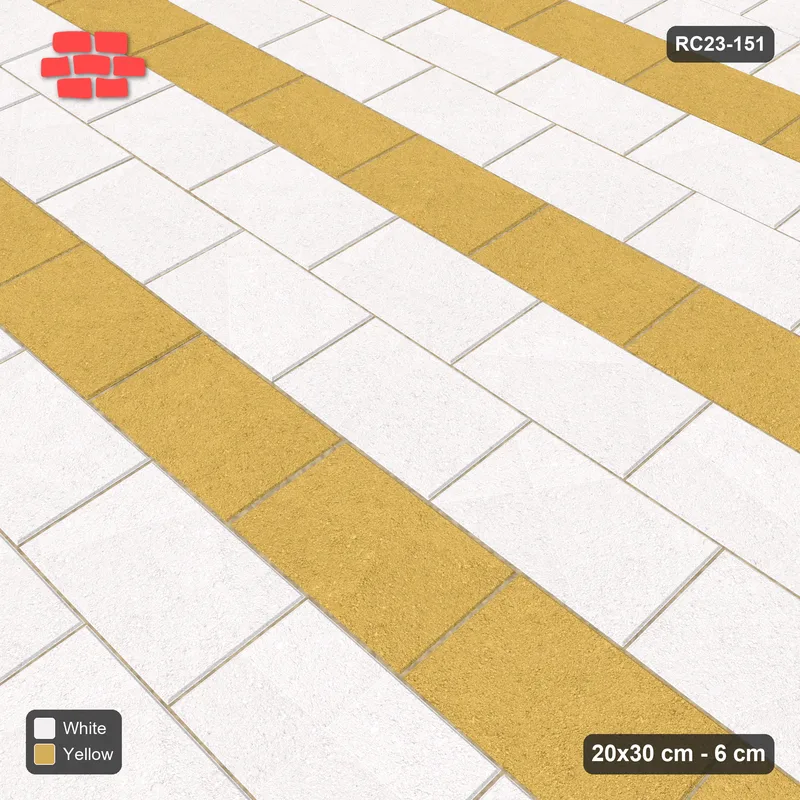 Interlock (Pasco) 20x30 cm · RC23-151 · Running Bond, Alternate Courses · Side view