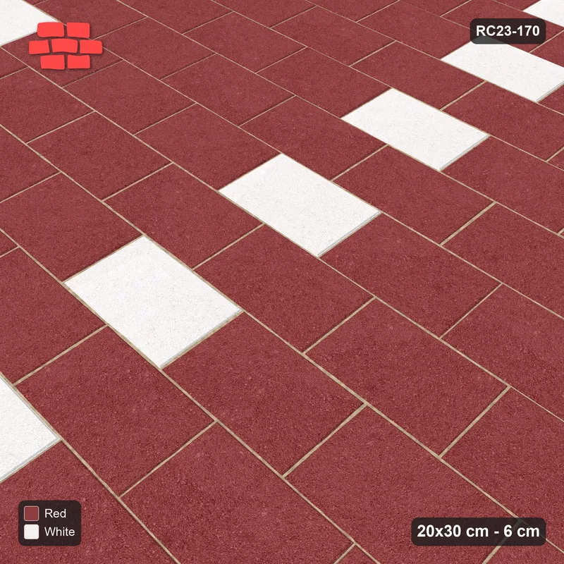 Interlock (Pasco) 20x30 cm · RC23-170 · Running Bond, Accent Dots · Side view