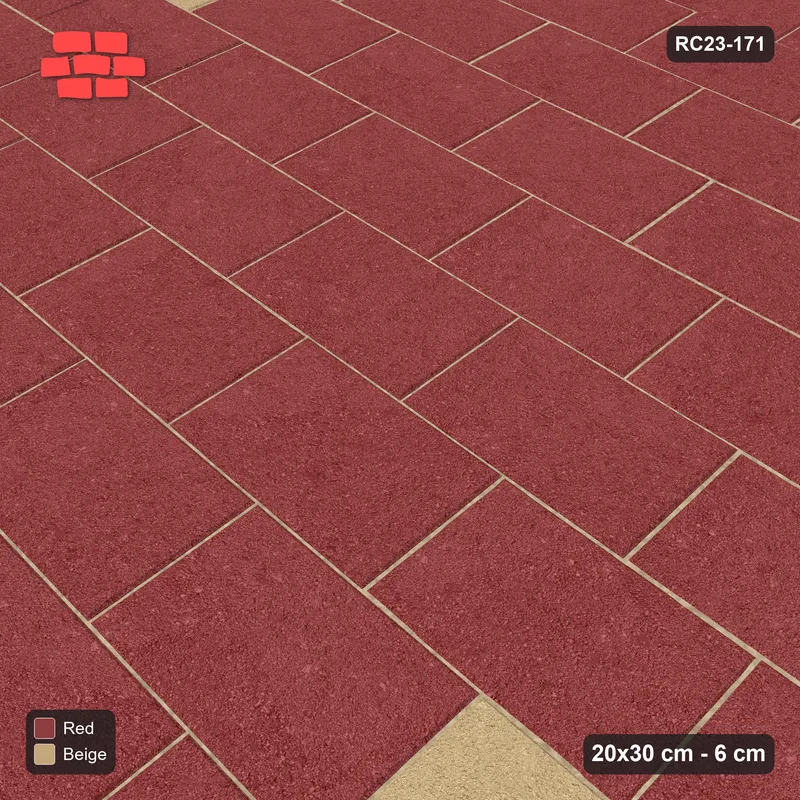 Interlock (Pasco) 20x30 cm · RC23-171 · Running Bond, Accent Dots · Side view