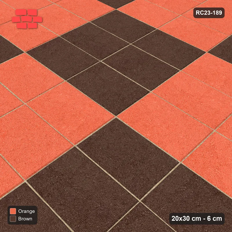 Interlock (Pasco) 20x30 cm · RC23-189 · Stack Bond, Chequer Cells 60 · Side view
