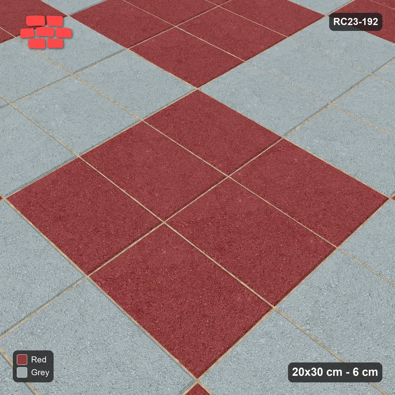 Interlock (Pasco) 20x30 cm · RC23-192 · Stack Bond, Chequer Cells 60 · Side view