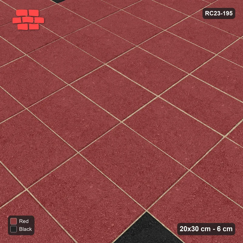 Interlock (Pasco) 20x30 cm · RC23-195 · Stack Bond, Accent Dots · Side view