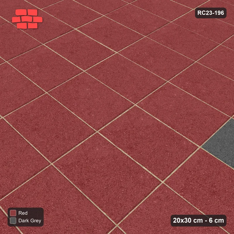 Interlock (Pasco) 20x30 cm · RC23-196 · Stack Bond, Accent Dots · Side view