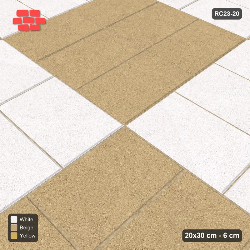 Interlock (Pasco) 20x30 cm · RC23-20 · Basketweave, Kerb Frame · Side view
