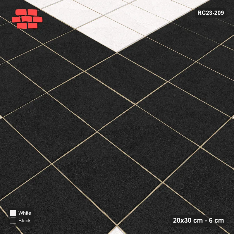 Interlock (Pasco) 20x30 cm · RC23-209 · Stack Bond, Cross Feature · Side view