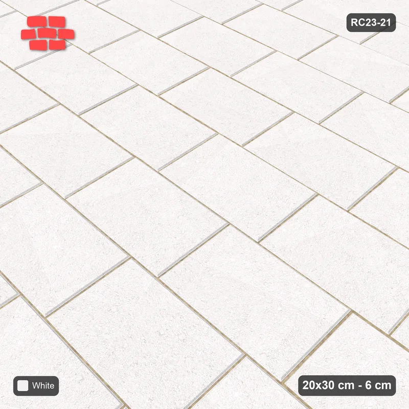 Interlock (Pasco) 20x30 cm · RC23-21 · Running Bond 1/4, Horizontal · Side view