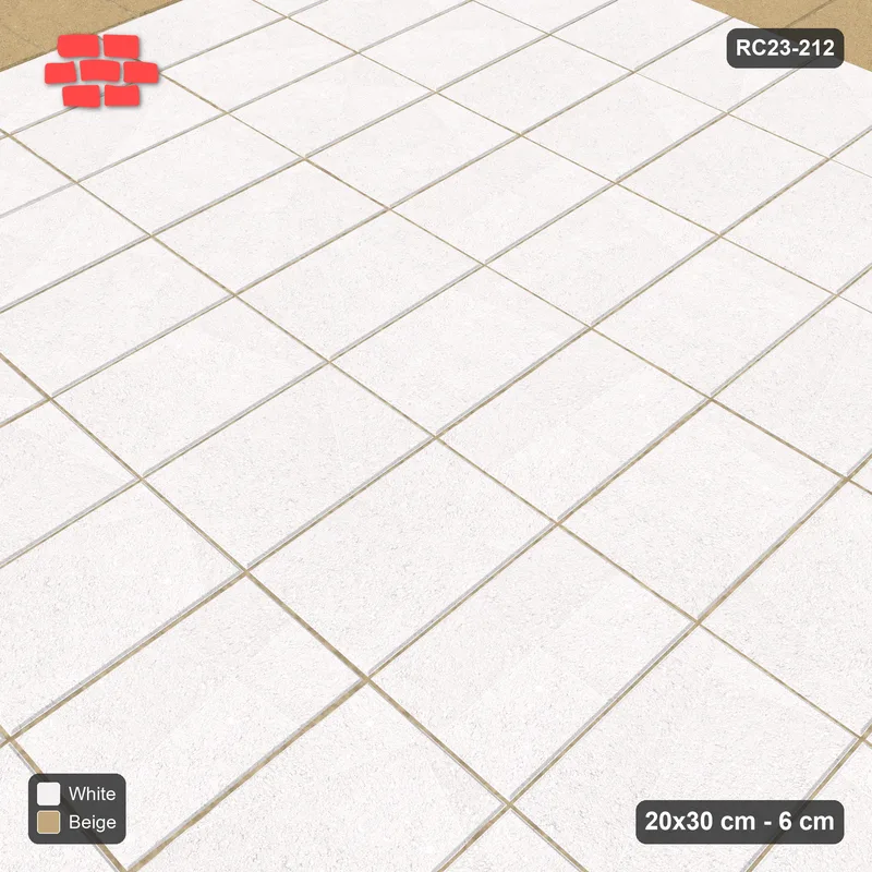 Interlock (Pasco) 20x30 cm · RC23-212 · Vertical Stack Field, Single Soldier Border · Side view
