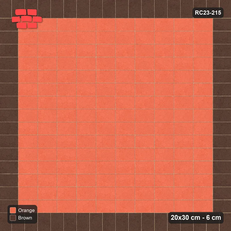 Interlock (Pasco) 20x30 cm · RC23-215 · Stack Field, Single Soldier Border · Top view