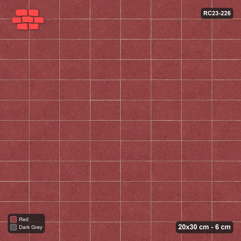 Interlock (Pasco) 20x30 cm · RC23-226 · Two-Tone Soldier Border, Basketweave Field · Top view