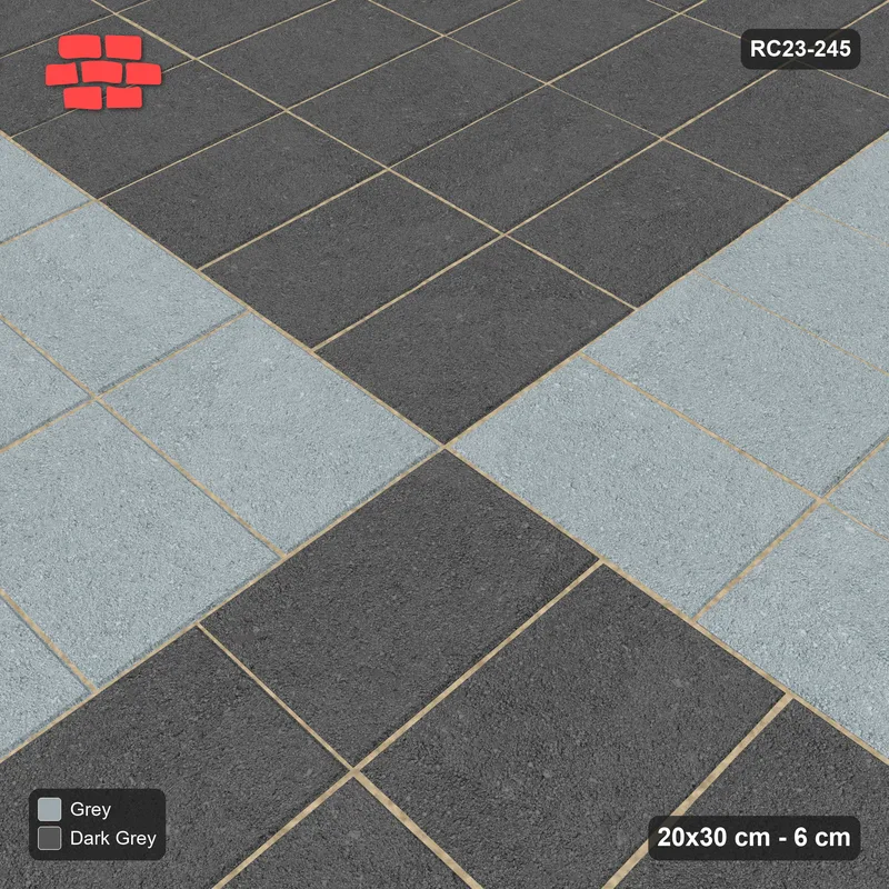 Interlock (Pasco) 20x30 cm · RC23-245 · Panel Chequer 120 cm · Side view