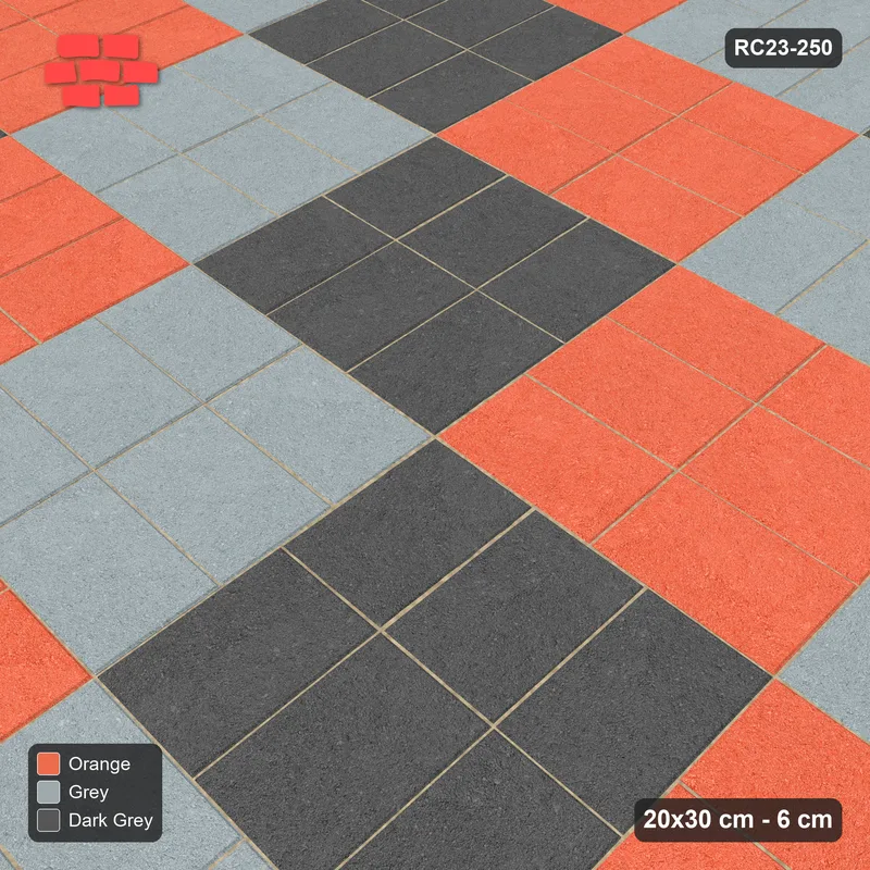 Interlock (Pasco) 20x30 cm · RC23-250 · Quilted Panels 60 cm · Side view
