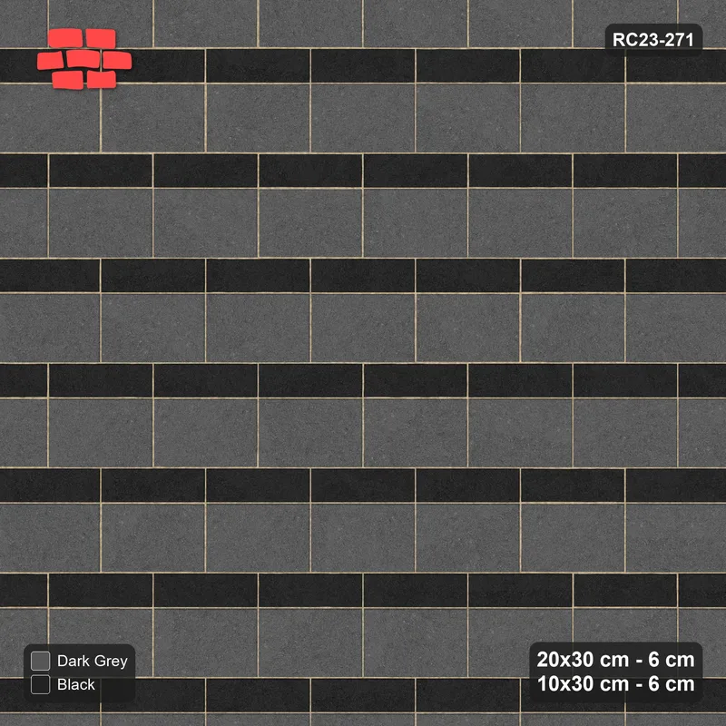 Interlock (Pasco) 20x30 cm · RC23-271 · Course Stripes 20+10 1+1, By Product - Night Sky · Top view