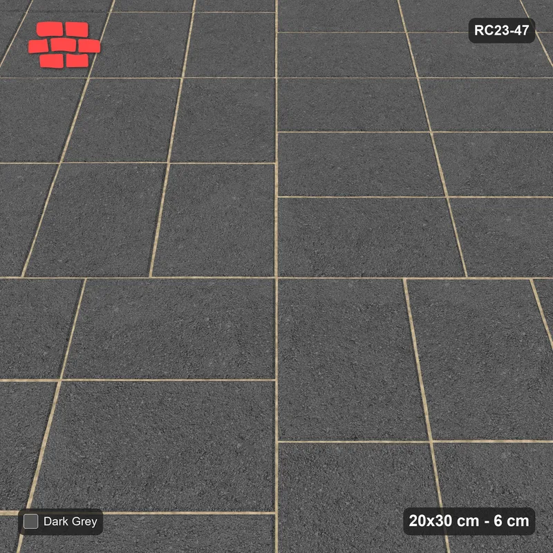 Interlock (Pasco) 20x30 cm · RC23-47 · Double Diagonal Parquet · Side view