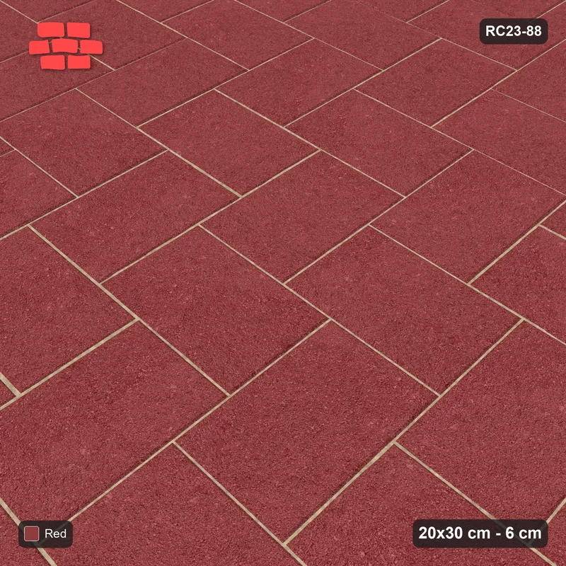 Interlock (Pasco) 20x30 cm · RC23-88 · Stepped Herringbone (3:2) · Side view