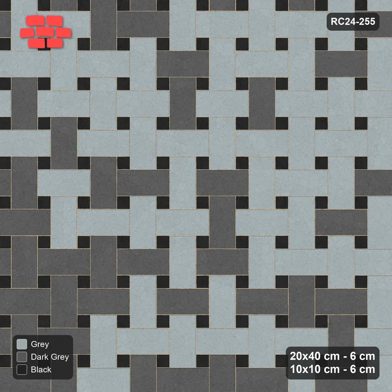 Interlock (Pasco) 20x40 cm · RC24-255 · Windmill with 10x10 Squares, Tonal Field - Graphite Scale · Top view Interlock (Pasco) 20x40 cm · RC24-255 · Windmill with 10x10 Squares, Tonal Field - Graphite Scale · Top view