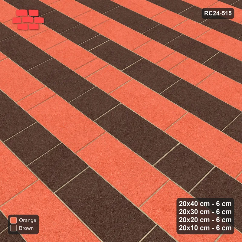 Interlock (Pasco) 20x40 cm · RC24-515 · Roman Course Mix 40/30/20/10, Alternating Courses, 380 cm · Side view Interlock (Pasco) 20x40 cm · RC24-515 · Roman Course Mix 40/30/20/10, Alternating Courses, 380 cm · Side view