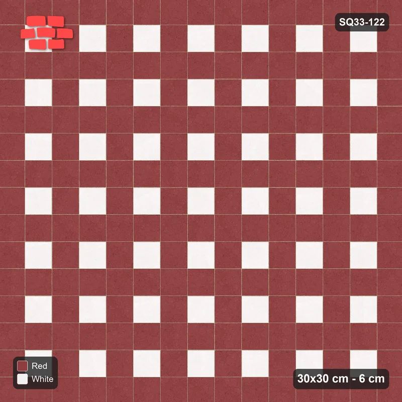 Interlock (Pasco) 30x30 cm · SQ33-122 · Accent Squares Every 2 Units · Top view Interlock (Pasco) 30x30 cm · SQ33-122 · Accent Squares Every 2 Units · Top view