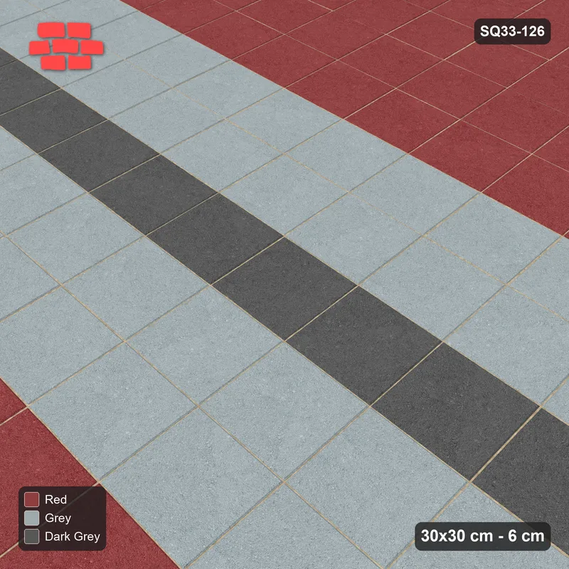 Interlock (Pasco) 30x30 cm · SQ33-126 · Triple Feature Bands · Side view Interlock (Pasco) 30x30 cm · SQ33-126 · Triple Feature Bands · Side view