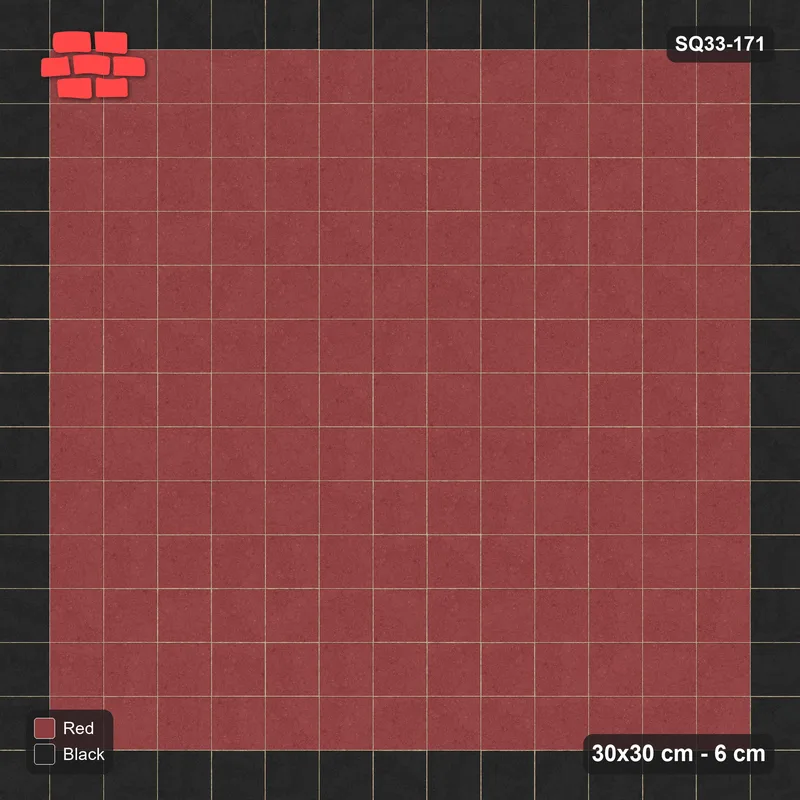 Interlock (Pasco) 30x30 cm · SQ33-171 · Single Course Border with Plain Field · Top view Interlock (Pasco) 30x30 cm · SQ33-171 · Single Course Border with Plain Field · Top view