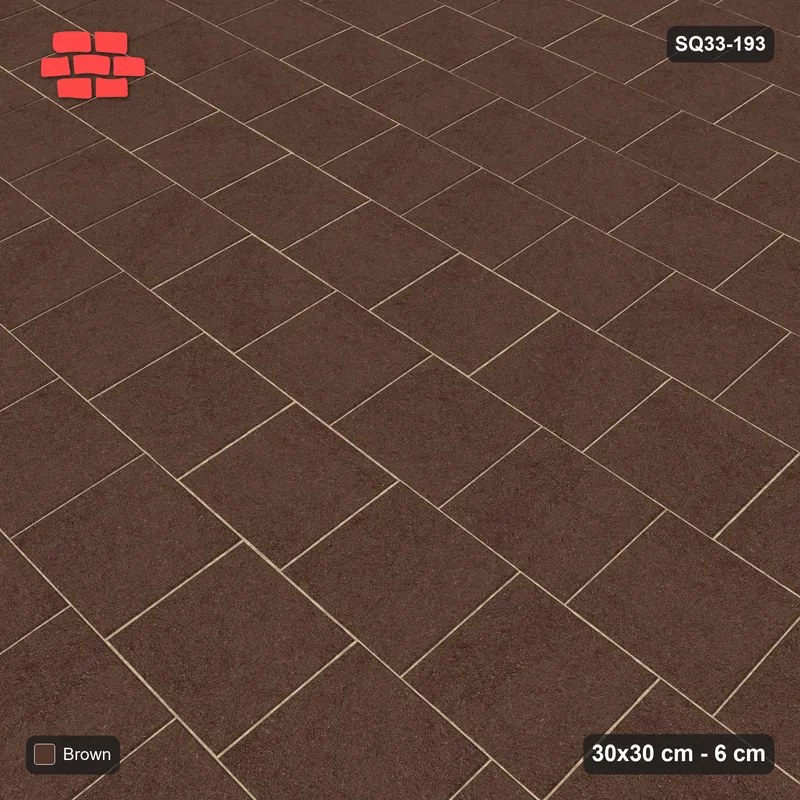 Interlock (Pasco) 30x30 cm · SQ33-193 · Running Bond, Third Offset · Side view Interlock (Pasco) 30x30 cm · SQ33-193 · Running Bond, Third Offset · Side view