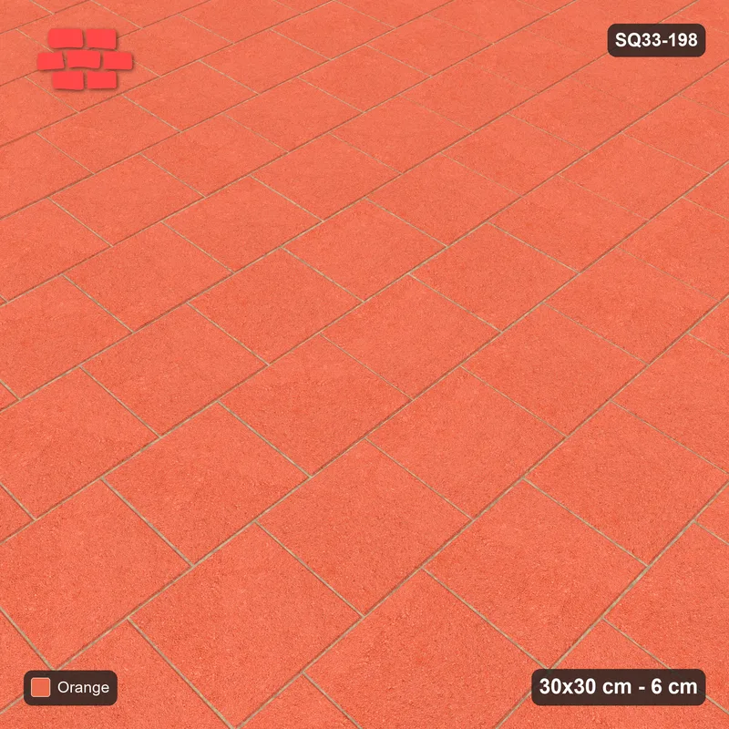 Interlock (Pasco) 30x30 cm · SQ33-198 · Vertical Running Bond · Side view Interlock (Pasco) 30x30 cm · SQ33-198 · Vertical Running Bond · Side view
