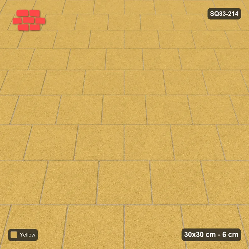 Interlock (Pasco) 30x30 cm · SQ33-214 · Diagonal Running Bond · Side view Interlock (Pasco) 30x30 cm · SQ33-214 · Diagonal Running Bond · Side view