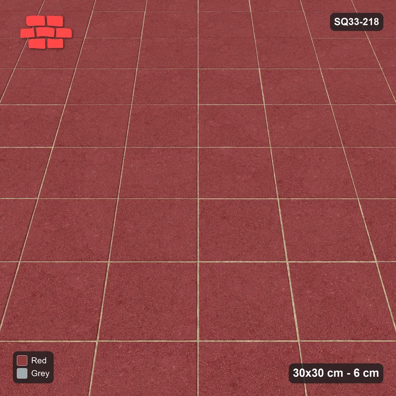 Interlock (Pasco) 30x30 cm · SQ33-218 · Diagonal Stack in Kerb Frame · Side view Interlock (Pasco) 30x30 cm · SQ33-218 · Diagonal Stack in Kerb Frame · Side view