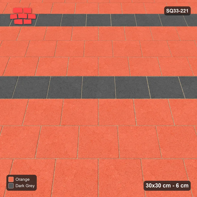 Interlock (Pasco) 30x30 cm · SQ33-221 · Diagonal Running with Stripes · Side view Interlock (Pasco) 30x30 cm · SQ33-221 · Diagonal Running with Stripes · Side view