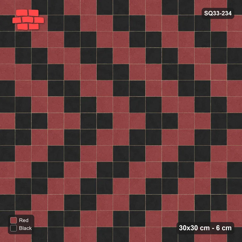 Interlock (Pasco) 30x30 cm · SQ33-234 · Zigzag Chevron Stripes · Top view Interlock (Pasco) 30x30 cm · SQ33-234 · Zigzag Chevron Stripes · Top view